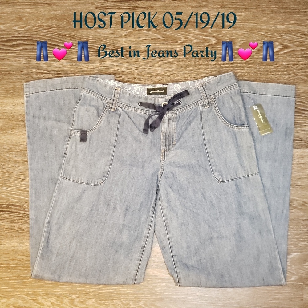 👖💕HOST PICK💕👖Eddie Bauer Denim Pant Drawstring
